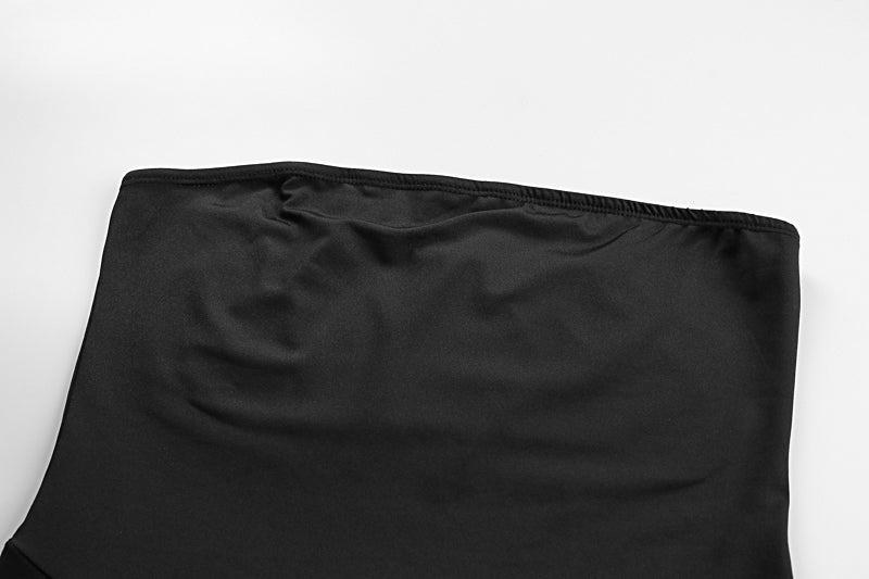Transparentes Abendkleid mit Raffung