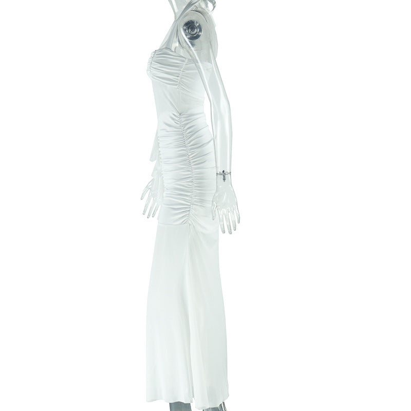 Weißes Bodycon Maxi-Kleid