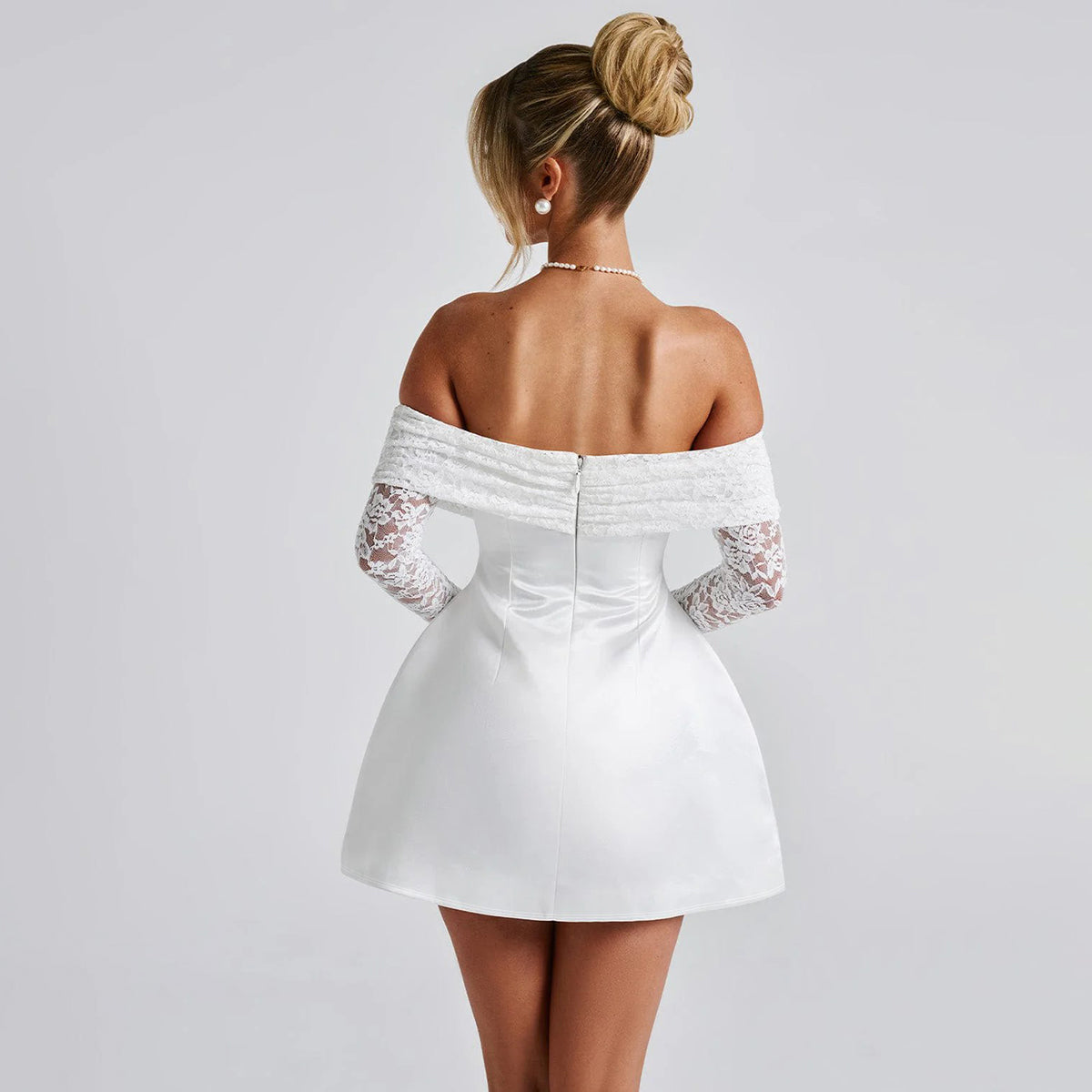 White Blossom Off-Shoulder dress