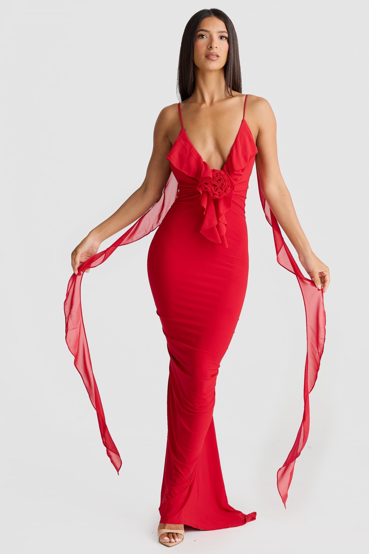 Velvet Rouge Maxi dress