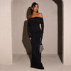 Black elegant glitter dress