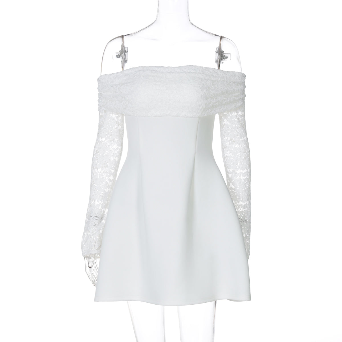 White Blossom Off-Shoulder dress