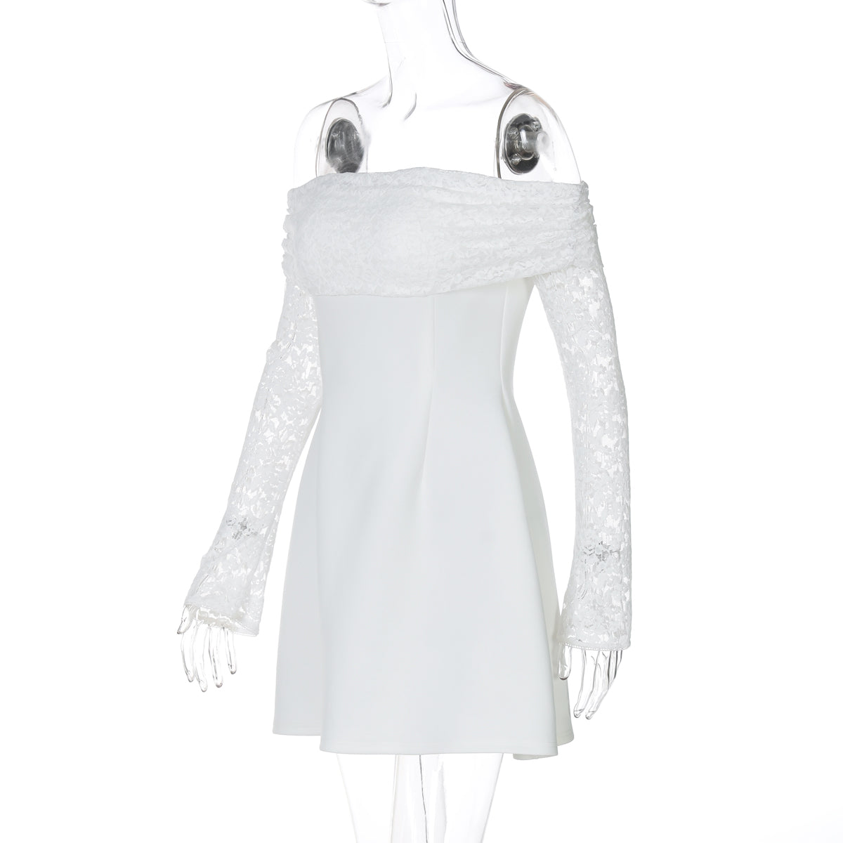 White Blossom Off-Shoulder dress