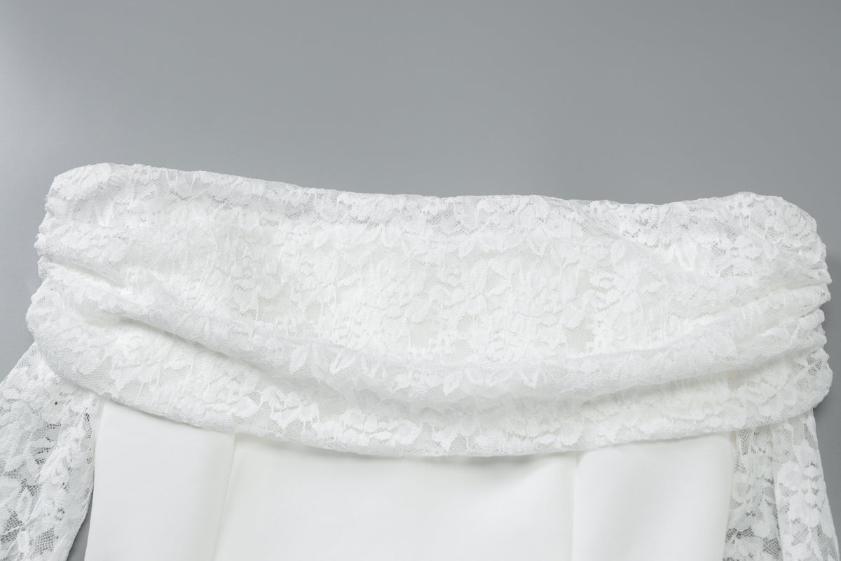 White Blossom Off-Shoulder dress