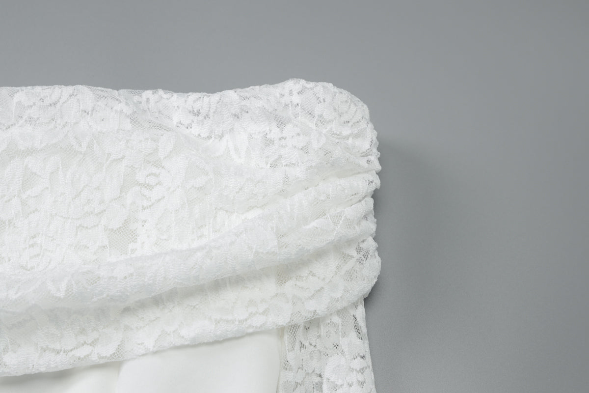 White Blossom Off-Shoulder dress