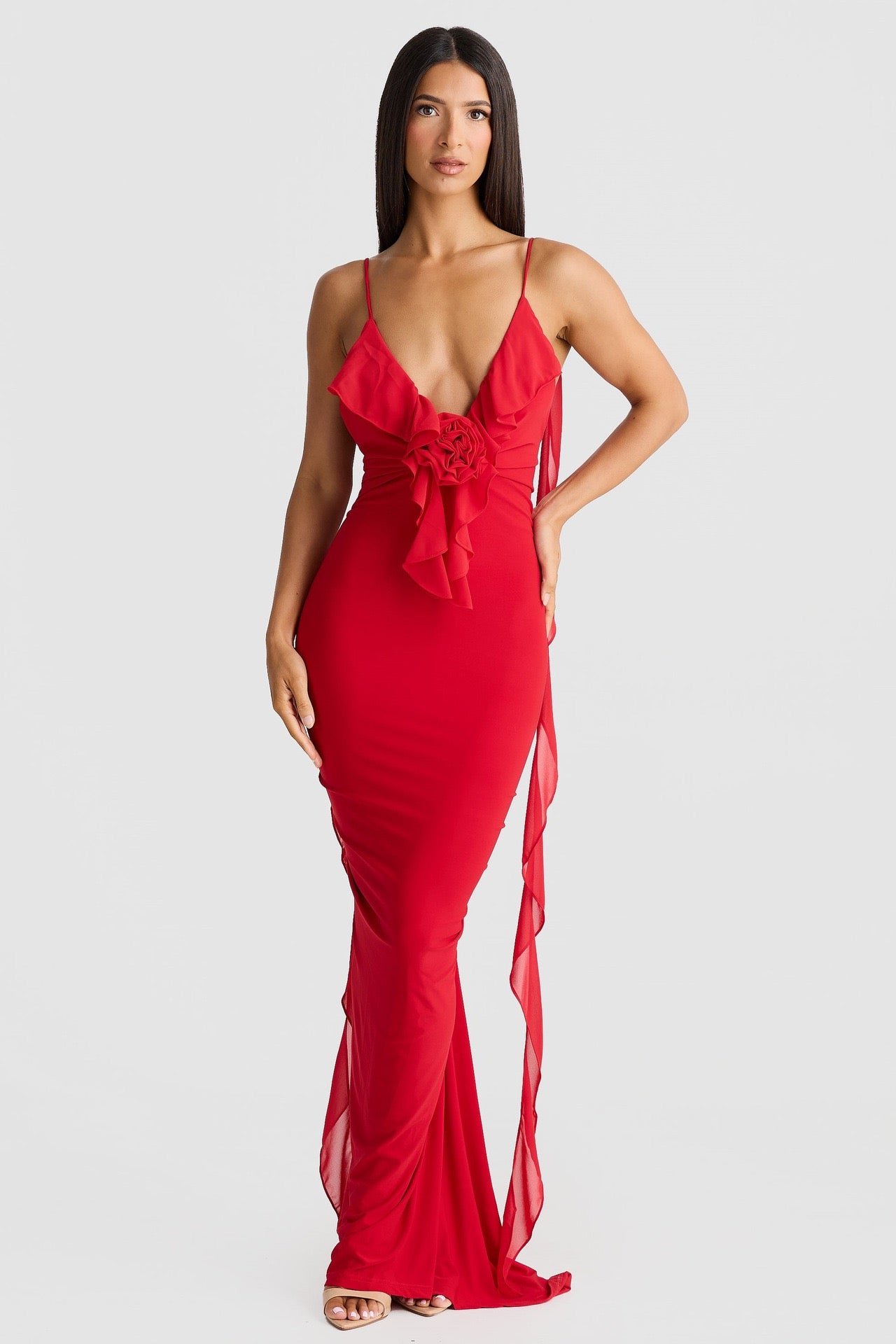 Velvet Rouge Maxi dress