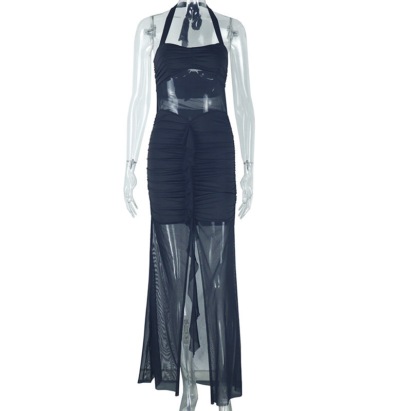 Weißes Bodycon Maxi-Kleid